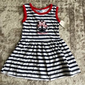 Art on T's Connecticut Girls‎ Nautical Dress Sz 2T NWT